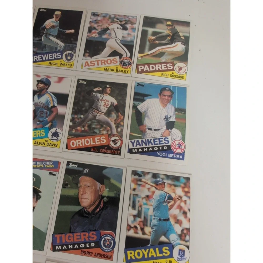 Mixed Lot Of 81 Gradable Baseball Cards 1985 Topps Superstars Nolan Ryan More!